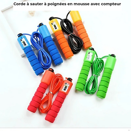 Corde à sauter avec compteur électronique – rapide et réglable – FORCE CONDITION SPORT