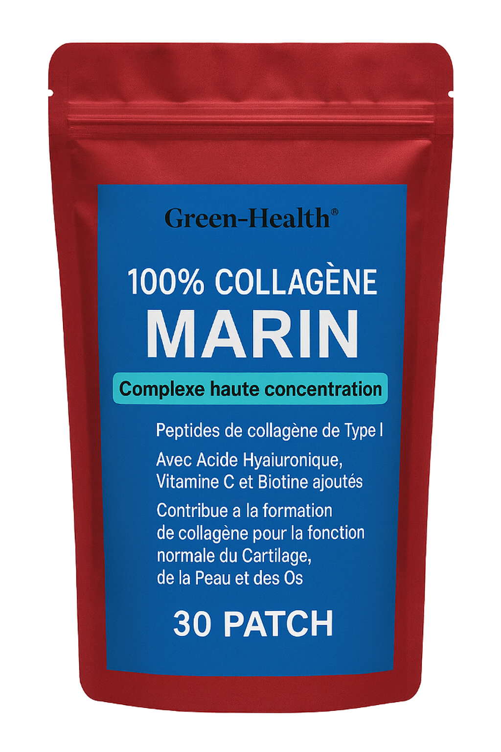 Patch collagène marin haute puissance – régénération de la peau, renfort articulaire et osseux – FORCE CONDITION SPORT