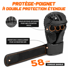 Charger l'image dans la galerie, Gants MMA paumes ouvertes pour sparring et grappling, boxe et sports de combat
