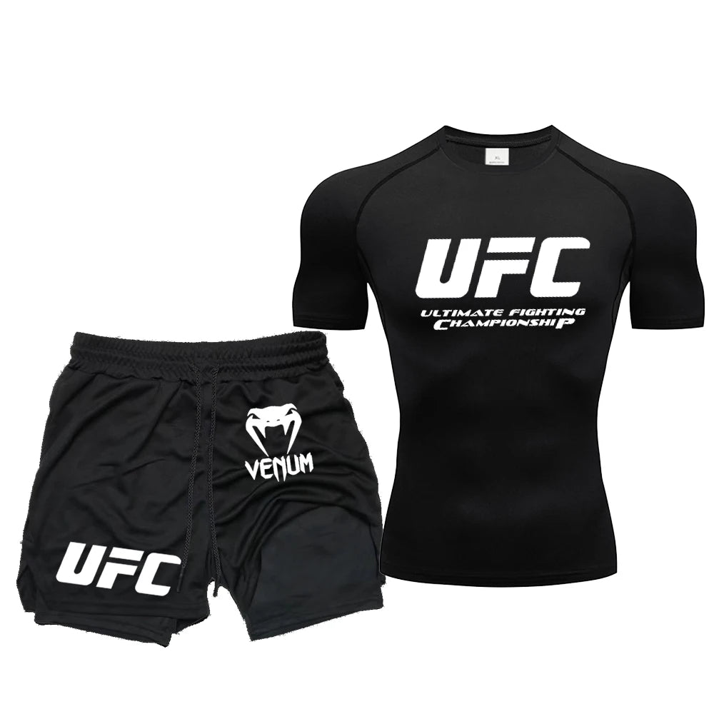 T-shirt et pantalon élastiques de combat, fitness, running et MMA – FORCE CONDITION SPORT