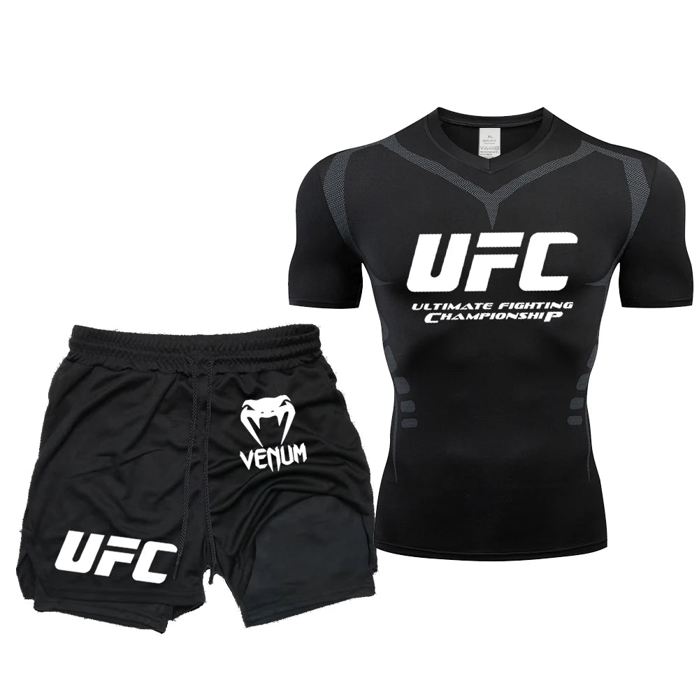 T-shirt et pantalon élastiques de combat, fitness, running et MMA – FORCE CONDITION SPORT