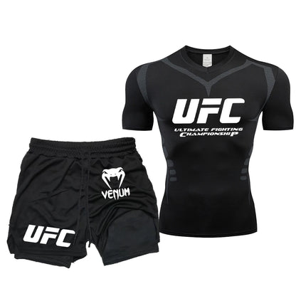 T-shirt et pantalon élastiques de combat, fitness, running et MMA – FORCE CONDITION SPORT