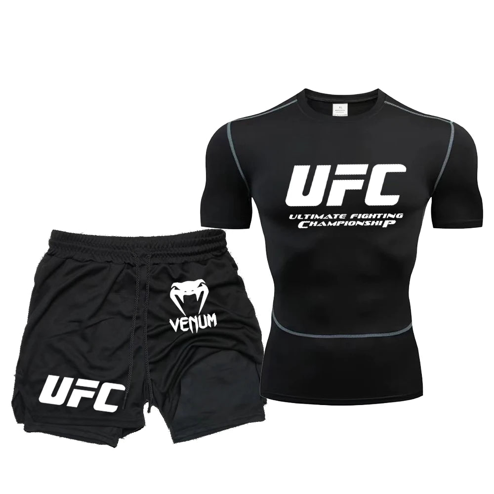 T-shirt et pantalon élastiques de combat, fitness, running et MMA – FORCE CONDITION SPORT
